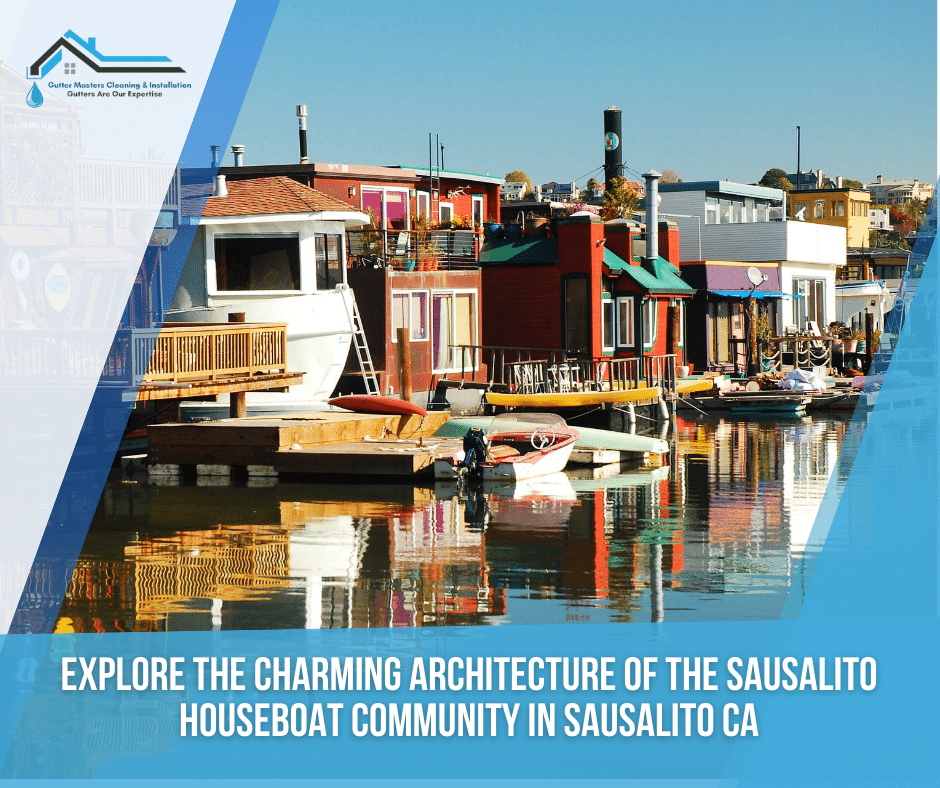 Explore the charming architecture of the Sausalito Houseboat Community